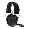 WALKER'S Razor Rechargeable Electronic Muff - HD Speakers 21dB NRR Compact Collapsible Hunting Shooting Hearing Protection Earmuffs, USB Charging Cable Included, Black view 2