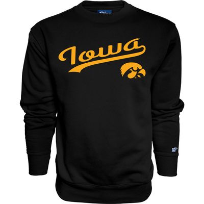 Blue 84 Men's Iowa Hawkeyes Crewneck Sweatshirt Cursive Team Color, Team color, Small