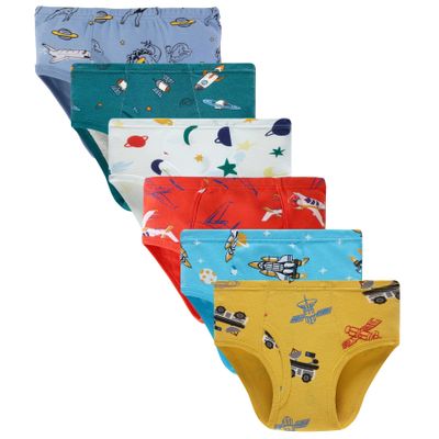 Boboking Little Boys Briefs Space Toddler Soft Underwear Assorted Size 5