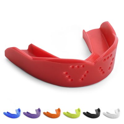 SISU 3D Mouthguard, Intense Red - Pre-Formed, Easy Fit Protection for Lacrosse, Football, Hockey, Team Sports - Adult Fit - Remoldable Up to 20 Times - Works for Braces - Non Toxic