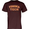 Blue 84 Men's Virginia Tech Hokies T-Shirt Arched Team Color, Team Color, Medium view 2