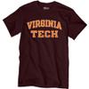 Blue 84 Men's Virginia Tech Hokies T-Shirt Arched Team Color, Team Color, Medium view 3