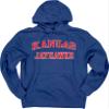 Blue 84 Men's Kansas Jayhawks Hoodie Arched Team Color, Team Color, Medium view 3