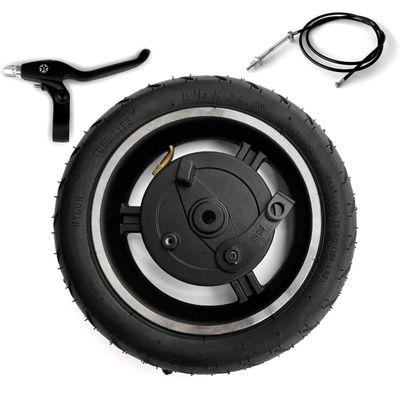 8.5 Inch Drum Brake Wheel For ELectric Scooter 8 1/2 x 2 Inflated Wheel With Drum Brake And Axle Brake Cable (wheel cable120 lever)