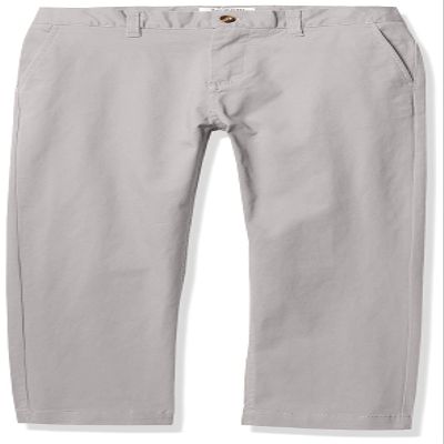 Isaac Mizrahi Boy's Slim Fit Adjustable Waist Stretch Cotton Pant Gray