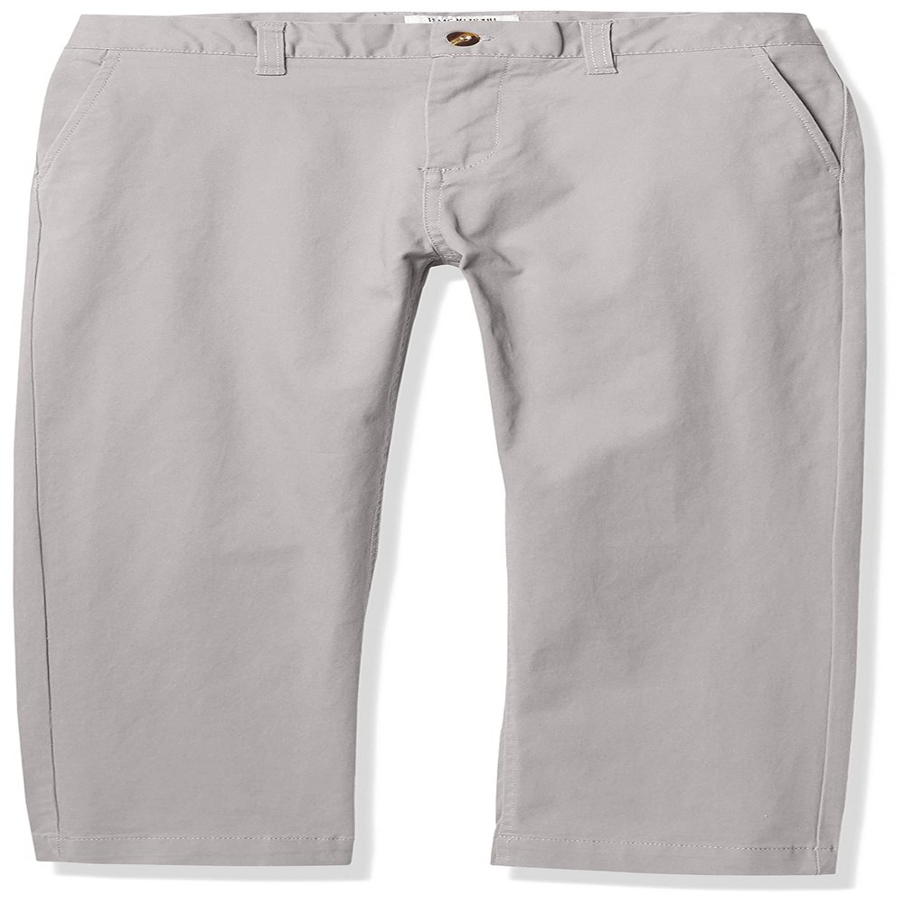 Isaac Mizrahi Boy's Slim Fit Adjustable Waist Stretch Cotton Pant Gray
