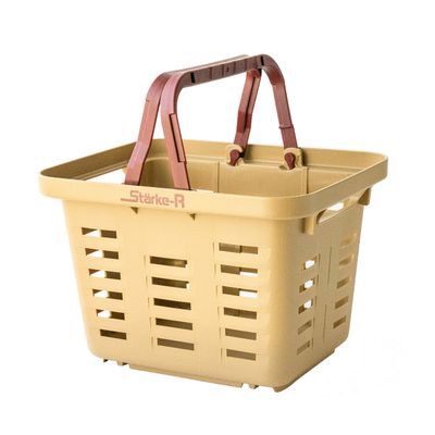 Ring Star Starke-R Basket, Mini Basket, Storage, Outdoor, Sand Beige, L 12.2 x W 9.8 x H 8.2 inches (310 x 249 x 209 mm)
