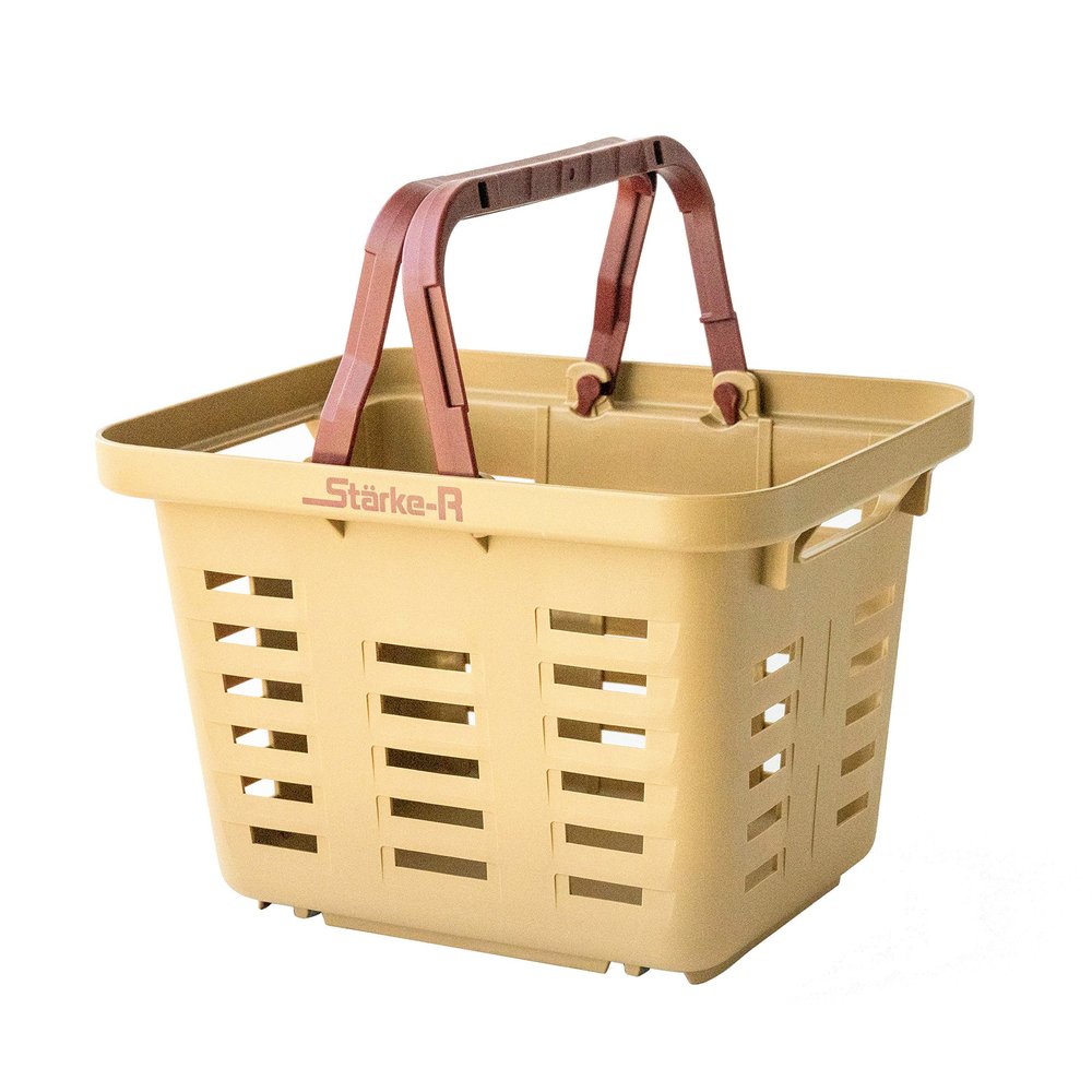 Ring Star Starke-R Basket, Mini Basket, Storage, Outdoor, Sand Beige, L 12.2 x W 9.8 x H 8.2 inches (310 x 249 x 209 mm)
