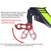 ihreesy Bicycle Derailleur Hanger Extender,Aluminum Alloy Mountain Bike Rear Derailleur Hanger Extension Road Bike Tail Hook Extension Fit 34-52T,Red view 3