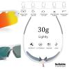 BangLong Polarized Sports Sunglasses Cycling Sun Glasses for Men Women with 5 Interchangeable Lenes for Running Baseball Golf view 3