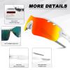 BangLong Polarized Sports Sunglasses Cycling Sun Glasses for Men Women with 5 Interchangeable Lenes for Running Baseball Golf view 4