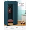 XXIOJUN Removable Locker Room, Simple Changing Room Privacy Partition Tent Screen Floor Display Stand with Metal Frame Shelf,Blackout Curtains for Clothing Store, Office view 2