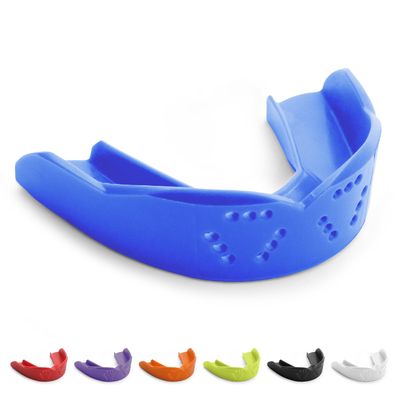 SISU 3D Mouthguard, Royal Blue - Pre-Formed, Easy Fit Protection for Lacrosse, Football, Hockey, Team Sports - Adult Fit - Remoldable Up to 20 Times - Works for Braces - Non Toxic