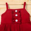 Yccutest Cute Baby Girl Clothes Suit 2 Pieces Toddler Outfits Sleeveless Tank Tops + Floral Print Shorts for Summer (18-24 Months,Red) view 4