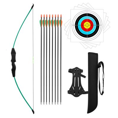 Dostyle 44" Bow and Arrow Set for Kids Children Outdoor Youth Recurve Bow Junior Archery Training for Kids Teams Game Gift