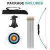 Dostyle 44" Bow and Arrow Set for Kids Children Outdoor Youth Recurve Bow Junior Archery Training for Kids Teams Game Gift view 4