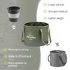 Naturehike Collapsible Bucket, Folding Bucket Wash Basin with Handle, Portable Water Container 5.28 Gallon (20L) for Camping Fishing Travelling Gardening view 2