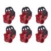 Blueshyhall Car Bicycle Stand SUV Vehicle Trunk Mount Bike Cycling Stand Storage Carrier Spare Hooks, Red and Black, 6pcs/Set (Not Including Bicycle Frame/Carrier) view 1