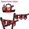 Blueshyhall Car Bicycle Stand SUV Vehicle Trunk Mount Bike Cycling Stand Storage Carrier Spare Hooks, Red and Black, 6pcs/Set (Not Including Bicycle Frame/Carrier) view 4