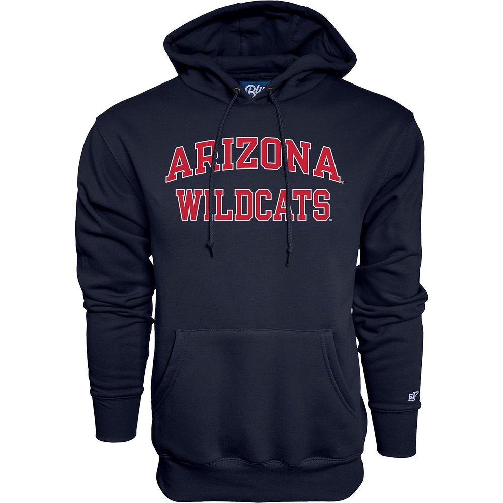 Blue 84 Men's Arizona Wildcats Hoodie Arched Team Color, Team Color, Large