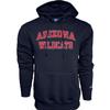 Blue 84 Men's Arizona Wildcats Hoodie Arched Team Color, Team Color, Large view 1
