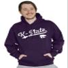 Blue 84 Men's Kansas State Wildcats Hoodie Cursive Team Color, Team Color, XX-Large view 2