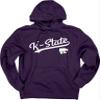Blue 84 Men's Kansas State Wildcats Hoodie Cursive Team Color, Team Color, XX-Large view 3
