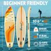 PORTAL SUP Inflatable Paddle Board for Adults, 10'6'' /11'6'' Stand Up Paddleboards, Non-Slip Deck Blow up Paddle Boards with Adjustable Paddle, Carry Bag, Emergency Repair Kit view 2