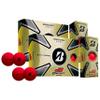 PlayBetter Bridgestone e12 Contact Golf Balls | Multi-Packs | FLEXATIV Cover Technology & Contact Force Dimple | 46% More Surface Contact (Two Dozen, Matte Red) view 1