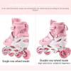 Yusat 2 in 1 Roller Skates 4 Size Adjustable Roller Skates for Kids and Adults Outdoor Flashing Wheel Skates- Safe Protective Beginner Skates, Red , M ((suitable for usual shoe size 33-37) view 4