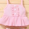 Yccutest Cute Baby Girl Clothes Suit 2 Pieces Toddler Outfits Sleeveless Tank Tops + Floral Print Shorts for Summer (6-12 Months,Pink) view 4
