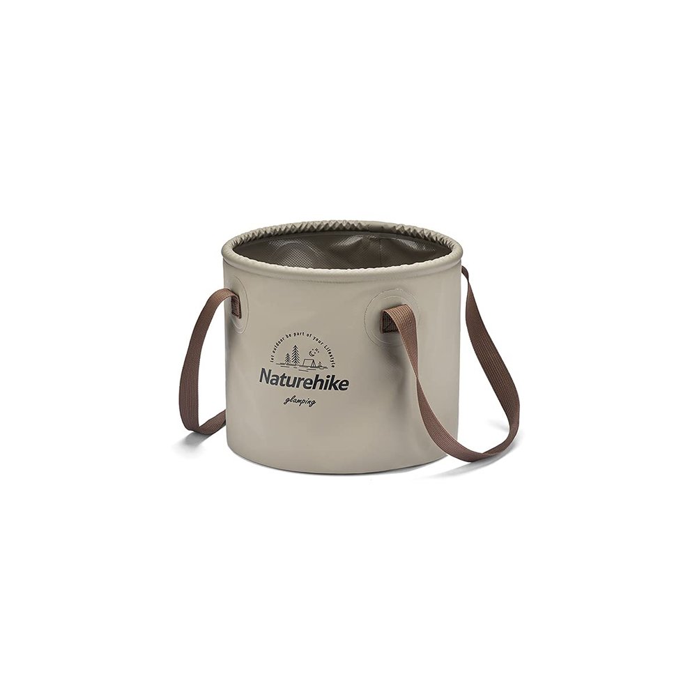 Naturehike Collapsible Bucket, Folding Bucket Wash Basin with Handle, Portable Water Container 2.64 Gallon (10L) for Camping Fishing Travelling Gardening