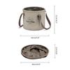 Naturehike Collapsible Bucket, Folding Bucket Wash Basin with Handle, Portable Water Container 2.64 Gallon (10L) for Camping Fishing Travelling Gardening view 2