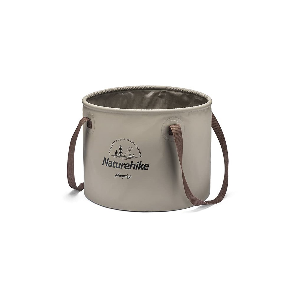 Naturehike Collapsible Bucket, Folding Bucket Wash Basin with Handle, Portable Water Container 5.28 Gallon (20L) for Camping Fishing Travelling Gardening