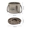 Naturehike Collapsible Bucket, Folding Bucket Wash Basin with Handle, Portable Water Container 5.28 Gallon (20L) for Camping Fishing Travelling Gardening view 2