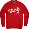 Blue 84 Men's Utah Utes Crewneck Sweatshirt Cursive Team Color, Team color, X-Large view 3