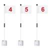 KINGTOP Golf Flagstick Mini, Putting Green Flag for Yard, 3 Feet Flagpole 2-Section Design, Golf Pin Flags Hole Cup Set, 4" Putting Cup, Numbered# 4-6 view 1