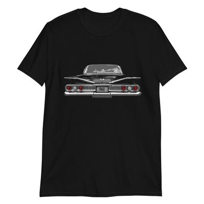 JG Infinite 1960 Chevy Impala Hardtop Short-Sleeve Unisex T-Shirt Black
