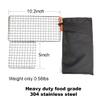 Rayeeley 2-Pack Stainless Steel Mesh Camping Grill, Bushcraft Grills Backpacker Barbecue Grills, Campfire Cooking BBQ Grate, High Strength Outdoor Mesh Gear for Camping, Hiking, Backpacking view 3