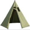 Genma0 Ultralight 2 Person Tipi Hot Tent with Fire Retardant Stove Jack for Flue Pipes with 2 Doors Army Green view 1