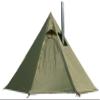 Genma0 Ultralight 2 Person Tipi Hot Tent with Fire Retardant Stove Jack for Flue Pipes with 2 Doors Army Green view 3