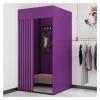 XXIOJUN Removable Locker Room, Simple Changing Room Privacy Partition Tent Screen Floor Display Stand with Metal Frame Shelf,Blackout Curtains for Clothing Store, Office view 1