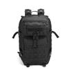 Mountaineering Backpack Camping Army Camouflage Bag Outdoor Tactical Backpack 45L Large 3P Backpack (Black) view 1