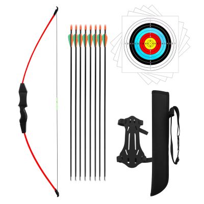 Dostyle 44" Bow and Arrow Set for Kids Children Outdoor Youth Recurve Bow Junior Archery Training for Kids Teams Game Gift
