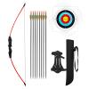 Dostyle 44" Bow and Arrow Set for Kids Children Outdoor Youth Recurve Bow Junior Archery Training for Kids Teams Game Gift view 1