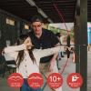 Dostyle 44" Bow and Arrow Set for Kids Children Outdoor Youth Recurve Bow Junior Archery Training for Kids Teams Game Gift view 2