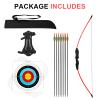 Dostyle 44" Bow and Arrow Set for Kids Children Outdoor Youth Recurve Bow Junior Archery Training for Kids Teams Game Gift view 4