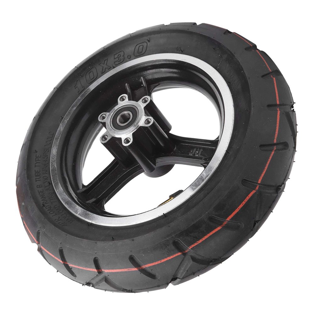 Electric Scooter Tires, Explosion-Proof Rubber Inflatable with Damping Effect, Fit 10x3 Inch Set, with 100mm Outer Hub for Commuters, Urban Riders