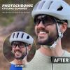 KAPVOE Photochromic Cycling Glasses Men Women Mountain Bike Sunglasses Clear MTB Bicycle Riding - K9408 view 2