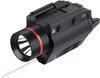 AKFIRE 38 Red/Green Laser Flashlight Combo 200 Lumen Weapon Light with Picatinny Rail Mount (Red) view 1